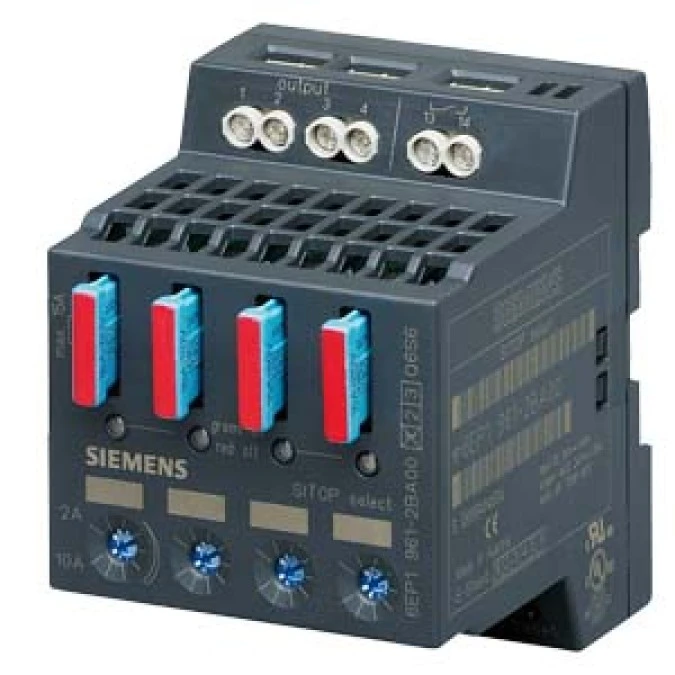 Moduł diagnostyczny 4‑kanałowy SITOP Select wej. 24V DC 40 A wyj. 24V DC 4x10A 6EP1961‑2BA00 - obrazek 1