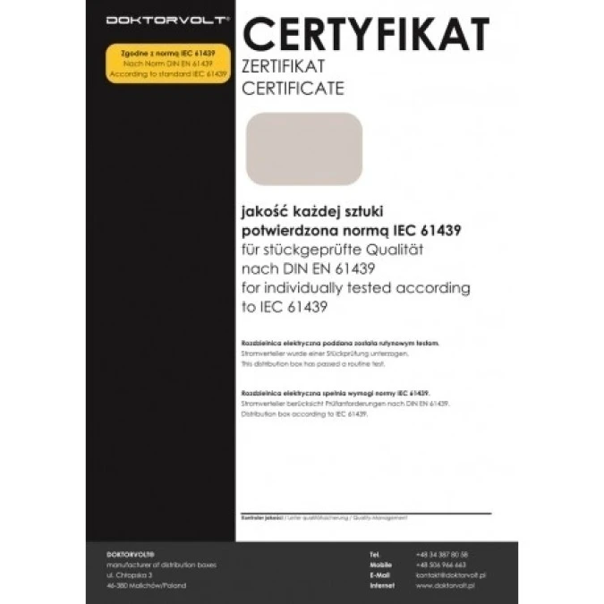 Mobilny licznik energii elektrycznej 16A MID gniazda 3x230V Doktorvolt 4319 - obrazek 2