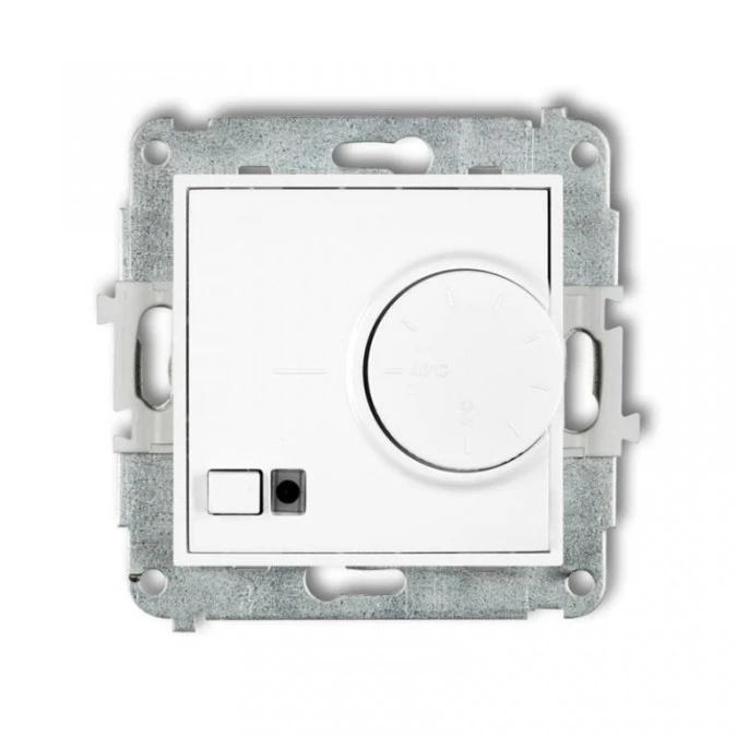 MINI Mechanizm elektronicznego regulatora temperatury z czujnikiem podpodłogowym biały mat 25MRT‑1 - obrazek 1