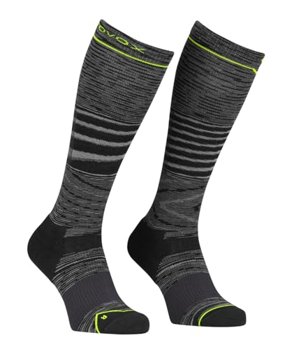 ORTOVOX SKI TOUR LT COMP LONG SOCKS M, 54896, black steel blend, 39 41