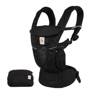 Ergobaby Omni Breeze nosidełko dla niemowląt od urodzenia do 20 kg, 4 pozycje SoftFlex Mesh, ergonomiczne na brzuch i plecy, torba przenoszenia niemowląt, Czarny (Onyx Black) Ergobaby Omni Breeze nosidełko dla niemowląt od urodzenia do 20 kg, 4 pozycje SoftFlex Mesh, ergonomiczne na brzuch i plecy, torba przenoszenia niemowląt, Czarny (Onyx Black)
