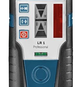 Bosch Professional Odbiornik laserowy LR 1 (czerwona wiązka, bateria 9 V, uchwyt, zakres pracy: 0200 m) Bosch Professional Odbiornik laserowy LR 1 (czerwona wiązka, bateria 9 V, uchwyt, zakres pracy: 0200 m)