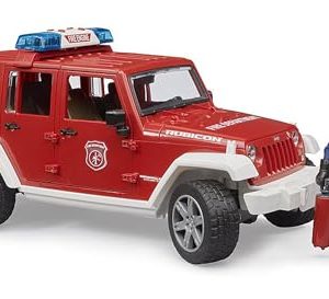 Bruder 02528 Jeep Wrangler Unlimited Rubicon – Strażacki z Figurką i Modułem Świetlno-Dźwiękowym Bruder 02528 Jeep Wrangler Unlimited Rubicon – Strażacki z Figurką i Modułem Świetlno-Dźwiękowym