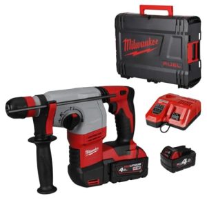 Milwaukee HD18 H 402 C młot udarowo obrotowy, elektryczny, bezprzewodowy, 18 V, SDS Plus Milwaukee HD18 H 402 C młot udarowo obrotowy, elektryczny, bezprzewodowy, 18 V, SDS Plus