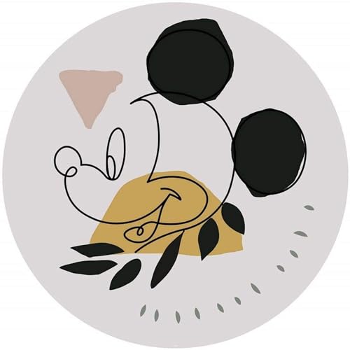 Disney Komar DOT okrągła i samoprzylepna fototapeta z włókniny od Mickey Modern Art Ø 125 cm tapeta dla dzieci, pokój dziecięcy, tatuaż ścienny DD1 043 - obrazek 1