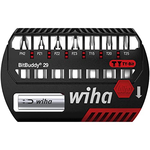 Wiha 9 cz. zestaw bitów Bitbuddy TY, Phillips, Pozidriv i Torx, 29 mm - obrazek 1