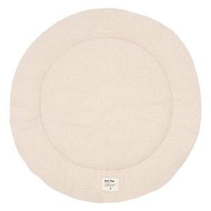 Jollein Kocyk do raczkowania dla niemowląt Boucle, Naturel wkładka kojca Ø 95 cm koc zabawy kremowy Jollein Kocyk do raczkowania dla niemowląt Boucle, Naturel wkładka kojca Ø 95 cm koc zabawy kremowy