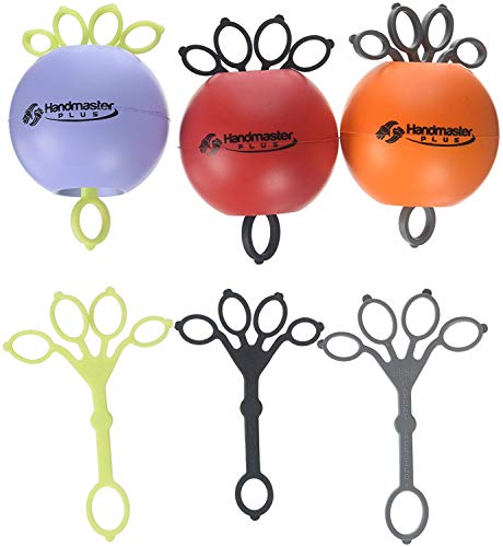 Handmaster Plus 3 sztuki ćwiczeń ręcznych do terapii fizycznej (kolory mogą się różnić) - obrazek 1