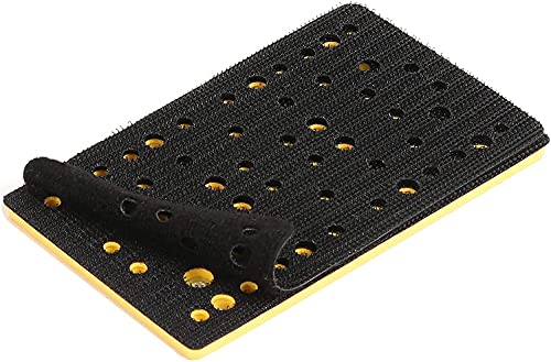 Mirka Nakładka ścierająca Medium + przekładka ochronna 81×133 mm z zapięciem na rzep/do szlifierek oscylacyjnych DEOS DEOS353CV 46 otworami do bezpyłowego szlifowania Mirka Nakładka ścierająca Medium + przekładka ochronna 81×133 mm z zapięciem na rzep/do szlifierek oscylacyjnych DEOS DEOS353CV 46 otworami do bezpyłowego szlifowania