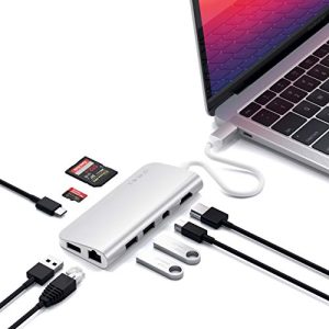 SATECHI Adapter Multimedialny USB C Hub Z 4K HDMI, Mini Displayport, 60 W PD, Ethernet, 3.0, Czytnikiem Kart Micro SD Do MacBook Air I Pro, iPad Air/Pro, Chromebook, Windows Srebrny SATECHI Adapter Multimedialny USB C Hub Z 4K HDMI, Mini Displayport, 60 W PD, Ethernet, 3.0, Czytnikiem Kart Micro SD Do MacBook Air I Pro, iPad Air/Pro, Chromebook, Windows Srebrny
