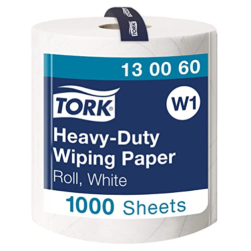 Tork 130060 bardzo mocne uniwersalne ściereczki do wycierania papieru systemu stojaków podłogowych i ściennych / 2 warstwowa rolka czyszczenia w kolorze białym/jakość premium 1 x 340 m Tork 130060 bardzo mocne uniwersalne ściereczki do wycierania papieru systemu stojaków podłogowych i ściennych / 2 warstwowa rolka czyszczenia w kolorze białym/jakość premium 1 x 340 m