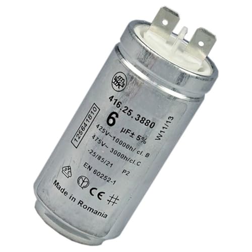 Kondensator rozruchowy 6µF 425/475V do suszarki Electrolux AEG 1256418102 - obrazek 1