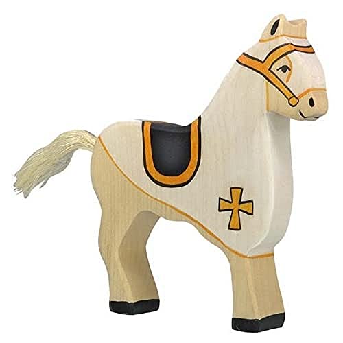 Holztiger Koń turniejowy, biały, 80251 - obrazek 1