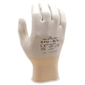 SHOWA 370, powłoka nitrylowa, uniwersalna, biała z szarą powłoką, 7/M SHOWA 370, powłoka nitrylowa, uniwersalna, biała z szarą powłoką, 7/M