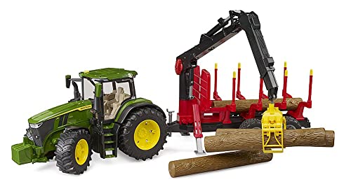 Bruder 03154 Traktor John Deere 7R 350 z przyczepą - obrazek 1