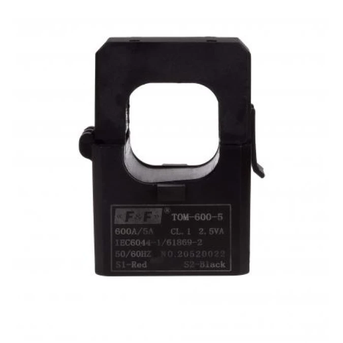 Miniaturowy przekładnik prądowy z odpinanym rdzeniem 600/5A 2,5VA TOM‑600‑5 - obrazek 1