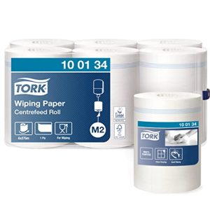 Tork Chusteczki papierowe do zwijania wewnątrz, białe, M2, chłonne, 6 rolek, 100134 Tork Chusteczki papierowe do zwijania wewnątrz, białe, M2, chłonne, 6 rolek, 100134