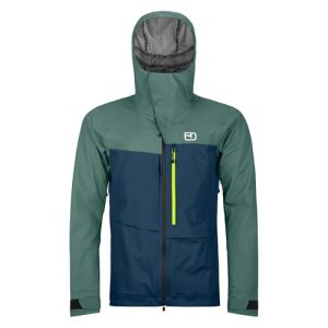 Ortovox 3L Ravine Shell Mężczyźni Kurtka Hardshell Niebieska Zielona Ortovox 3L Ravine Shell Mężczyźni Kurtka Hardshell Niebieska Zielona