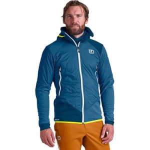 ORTOVOX Męska kurtka Sw Col Becchei Hybrid JKT, Mountain Blue, M, Niebieski górski, M ORTOVOX Męska kurtka Sw Col Becchei Hybrid JKT, Mountain Blue, M, Niebieski górski, M
