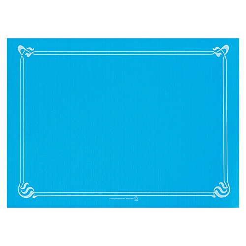 Maty stołowe 48 Gsm 31 x 43 cm turkusowa niebieska celuloza 500 sztuk - obrazek 1