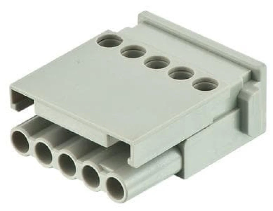 Moduł Han E 5 pinów (śrubowe 0,5‑2,5 mm2) żeński 400V 16A Han Modular 09140052701 - obrazek 1