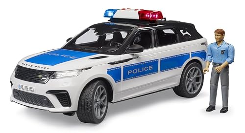 bruder 02890 Range Rover Velar Pojazd policyjny z policjantem 1:16 Pojazdy, Samochód interwencyjny, policyjny, patrolowy, Pojazdy interwencyjne, Zabawki od 4 lat - obrazek 1