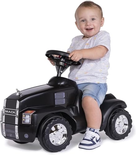 rolly Toys 16 100 3 Minitruck Mack (pojazd ślizgowy dla dzieci w wieku 1,5 4 lat, ergonomiczny kontur pojazdu, maska silnika z półką) 161003 - obrazek 1