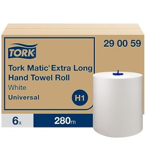 Tork Matic ekstradługi ręcznik, biały, H1, jakość Universal, 6 rolek x 280 m, 290059 Tork Matic ekstradługi ręcznik, biały, H1, jakość Universal, 6 rolek x 280 m, 290059