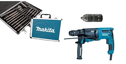 Makita HR2631FT12 młot udarowo-obrotowy SDS Plus 800 W AVT + uchwyt szybkiej wymiany walizka Makita HR2631FT12 młot udarowo-obrotowy SDS Plus 800 W AVT + uchwyt szybkiej wymiany walizka