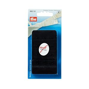 Prym przedłużenie biustonosza, bawełna, czarna, 4,5 x 2 0,2 cm Prym przedłużenie biustonosza, bawełna, czarna, 4,5 x 2 0,2 cm