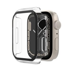 Etui z ochraniaczem Belkin ScreenForce do Apple Watch 40mm, 41mm serii 8, SE, 7, 6, 5, 4, wbudowaną osłoną ekranu ze szkła hartowanego, odporne na zarysowania i łatwe założenia przezroczyste Etui z ochraniaczem Belkin ScreenForce do Apple Watch 40mm, 41mm serii 8, SE, 7, 6, 5, 4, wbudowaną osłoną ekranu ze szkła hartowanego, odporne na zarysowania i łatwe założenia przezroczyste