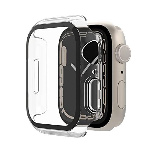 Etui z ochraniaczem Belkin ScreenForce do Apple Watch 40mm, 41mm serii 8, SE, 7, 6, 5, 4, wbudowaną osłoną ekranu ze szkła hartowanego, odporne na zarysowania i łatwe założenia przezroczyste Etui z ochraniaczem Belkin ScreenForce do Apple Watch 40mm, 41mm serii 8, SE, 7, 6, 5, 4, wbudowaną osłoną ekranu ze szkła hartowanego, odporne na zarysowania i łatwe założenia przezroczyste