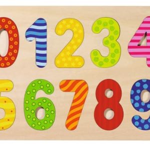 Einlegepuzzle Zahlen 0 9: 30 x 21 0,8 cm, Holz Einlegepuzzle Zahlen 0 9: 30 x 21 0,8 cm, Holz