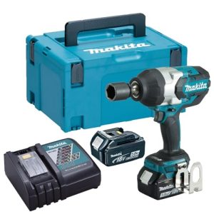 Makita LXT DTW1001RTJ Akumulatorowa Wkrętarka Udarowa – Niebiesko-Czarna z 2x Akumulatorami 5,0 Ah Makita LXT DTW1001RTJ Akumulatorowa Wkrętarka Udarowa – Niebiesko-Czarna z 2x Akumulatorami 5,0 Ah