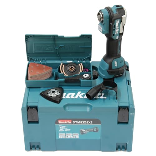 MAKITA DTM52ZJX2 Narzędzie wielofunkcyjne 18 V LXT (Solo) z zestawem akcesoriów MAKPAC - obrazek 1