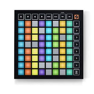 Novation Launchpad Mini (MK3), przenośny 64 padowy kontroler MIDI, USB Grid dla wykonawców Ableton Live i Logic Pro Novation Launchpad Mini (MK3), przenośny 64 padowy kontroler MIDI, USB Grid dla wykonawców Ableton Live i Logic Pro