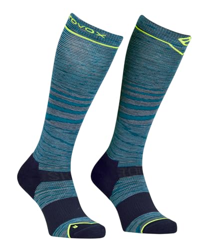 ORTOVOX SKI TOUR LT COMP LONG SOCKS M, 54896, petrol blue blend, 39 41