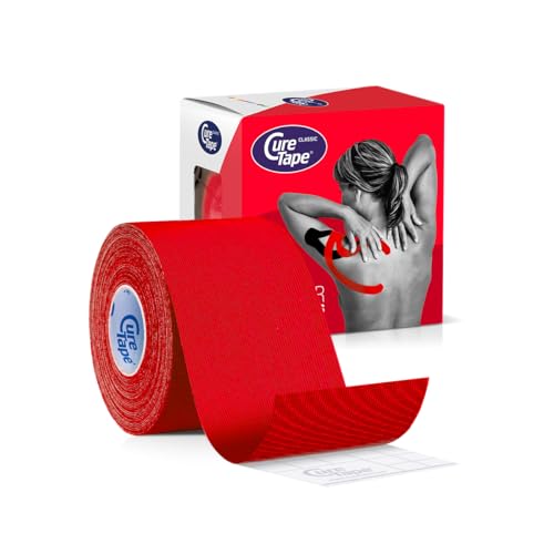 Cure Tape Classic Kinesiotaping Czerwony 5 cm x 5 m - obrazek 1