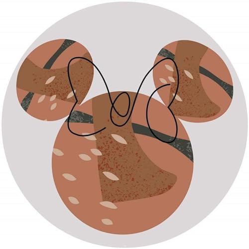 Disney Komar DOT okrągła i samoprzylepna fototapeta z włókniny Minnie Terra średnica 125 cm pokój dziecięcy, naklejka ścienna, tatuaż ścienny DD1 038 - obrazek 1