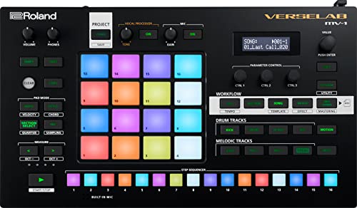 Roland Verselab Mv 1 Zen Core profesjonalne studio produkcji piosenek dla autorów i piosenkarzy. Podkładki 4 x sekwencer krokowy Tr Rec do perkusji, linii basowych części melodycznych
