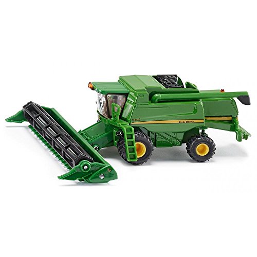 siku 1876, John Deere T670i Combine Harvester, 1:87, Metal/Plastic, Green, Movable and detachable cutting unit - obrazek 1