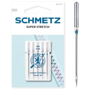 Igły do maszyn szycia SCHMETZ Super Stretch 75 (11) Przeznaczone dzianin o wysokiej elastyczności, elastanu i tkanin rozciągliwych, zapobiegają pomijaniu ściegów pękaniu, 5 sztuk Igły do maszyn szycia SCHMETZ Super Stretch 75 (11) Przeznaczone dzianin o wysokiej elastyczności, elastanu i tkanin rozciągliwych, zapobiegają pomijaniu ściegów pękaniu, 5 sztuk