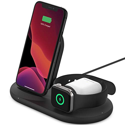 Belkin Boost Charge 3 w 1 Bezprzewodowa Ładowarka 7.5W Czarny Belkin Boost Charge 3 w 1 Bezprzewodowa Ładowarka 7.5W Czarny