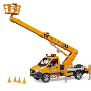 Bruder 02679 MB Sprinter z platformą roboczą i modułem świetlno-dźwiękowym Bruder 02679 MB Sprinter z platformą roboczą i modułem świetlno-dźwiękowym