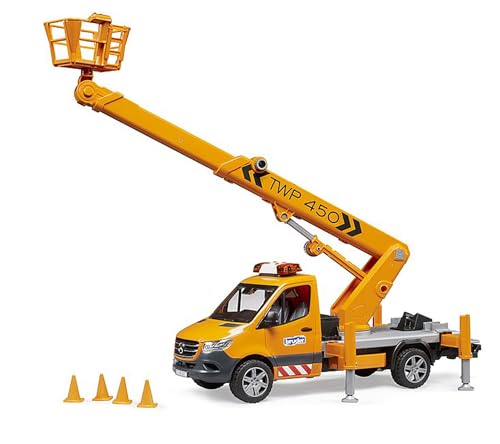 Bruder 02679 MB Sprinter z platformą roboczą i modułem świetlno-dźwiękowym - obrazek 1