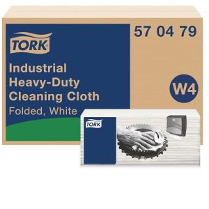 Tork Bardzo mocne przemysłowe ściereczki do czyszczenia, białe, W4, uniwersalne, 4 x 60 ściereczek, 570479 Tork Bardzo mocne przemysłowe ściereczki do czyszczenia, białe, W4, uniwersalne, 4 x 60 ściereczek, 570479