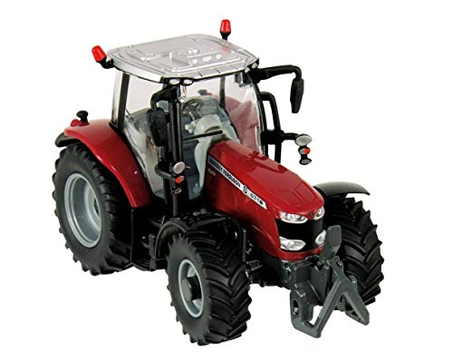Britains Massey Ferguson 6718S traktor, zabawka przesuwna z wysokiej jakości materiału, interaktywna push toys dla małych dzieci od 3 lat i fanów wiernych oryginałów, czerwona Britains Massey Ferguson 6718S traktor, zabawka przesuwna z wysokiej jakości materiału, interaktywna push toys dla małych dzieci od 3 lat i fanów wiernych oryginałów, czerwona