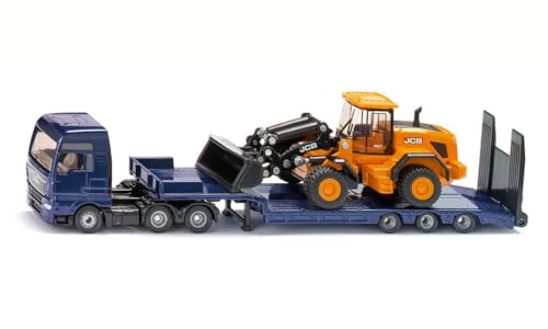 Siku, ciężarówka Man z lawetą i ładowarką kołową JCB - obrazek 1