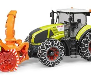 Bruder, Traktor Claas Axion 950 z pługiem śnieżnym i łańcuchami na kołach, 03017 Bruder, Traktor Claas Axion 950 z pługiem śnieżnym i łańcuchami na kołach, 03017