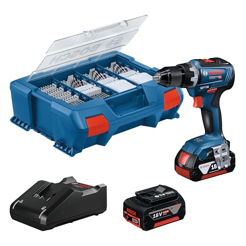 Bosch Professional Gsr 18V 55 Wiertarko Wkrętarka, Niebieski/Czarny, 78 x 179 207 mm - obrazek 1